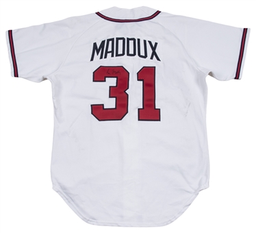 1996 Greg Maddux Game Used & Signed Atlanta Braves Home Jersey (JSA)